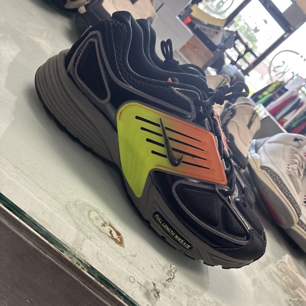 Nike Air Pegasus Wave Mens Size 9 Black Flat Pewter Safety Orange IB0612 005 New